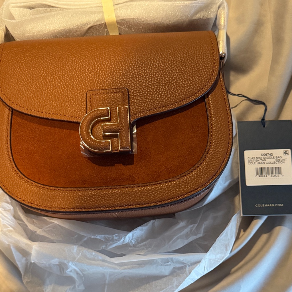Cole Haan Tan Leather Crossbody Bag